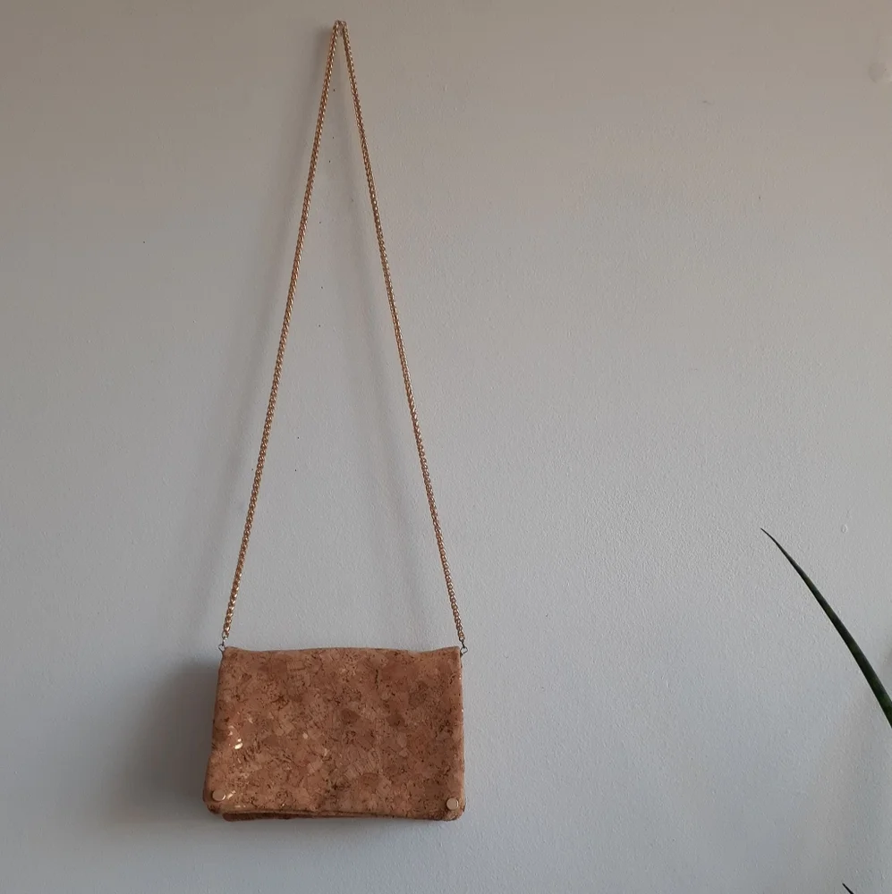 Gold Speckled Cork Mini Handbag - Picture 3 of 13